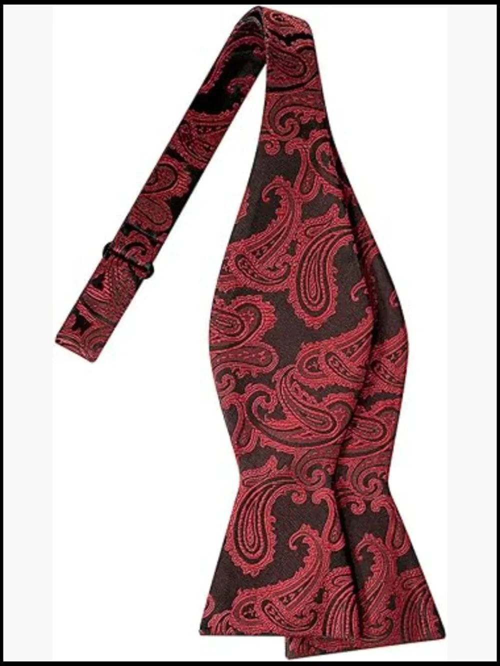Self-Tied Bow Tie Paisley Formal Wedding Adjustable Neck